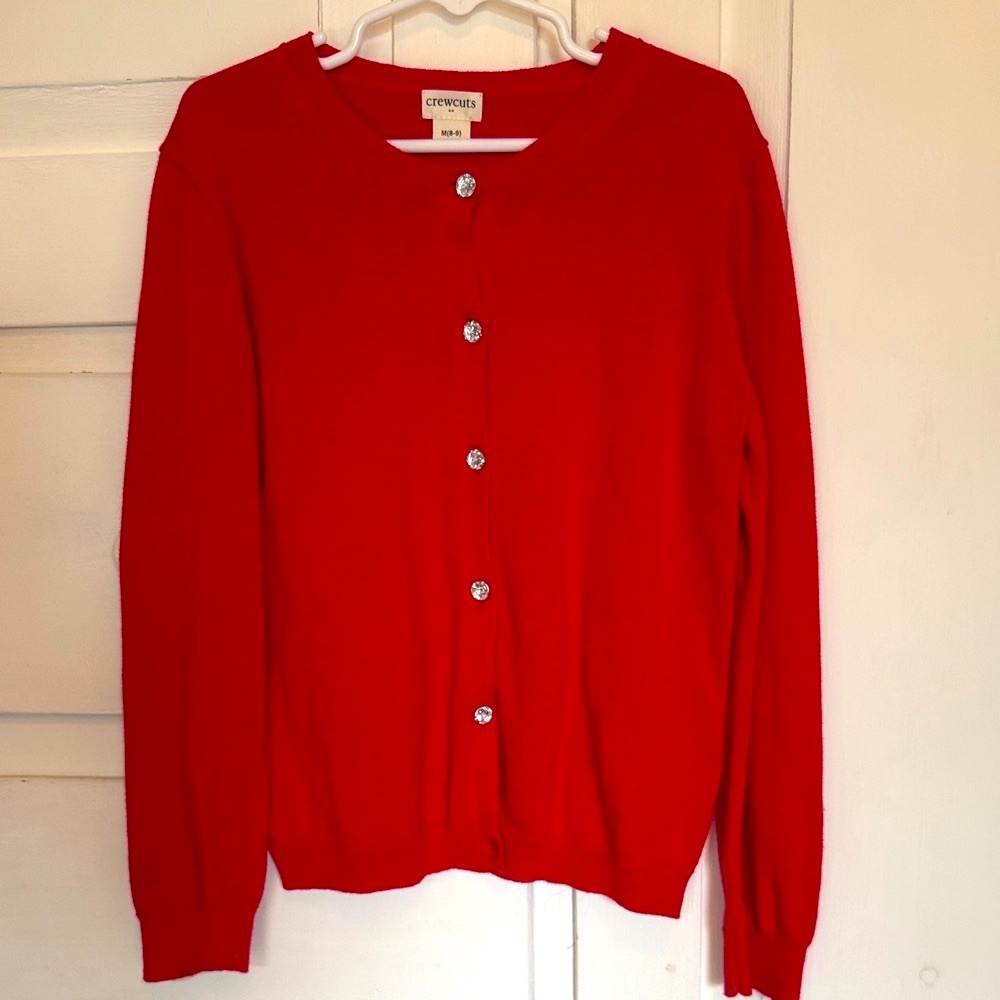 Crewcuts Vibrant Red Kids Cardigan